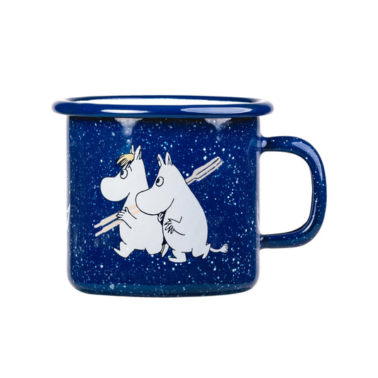 Tasse aus Emaille: Mumin Segler blau von Muurla