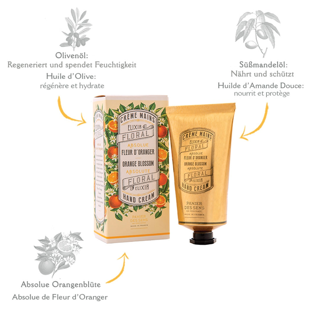 Handcreme: Orangenblüte 75ml von Panier des Sens