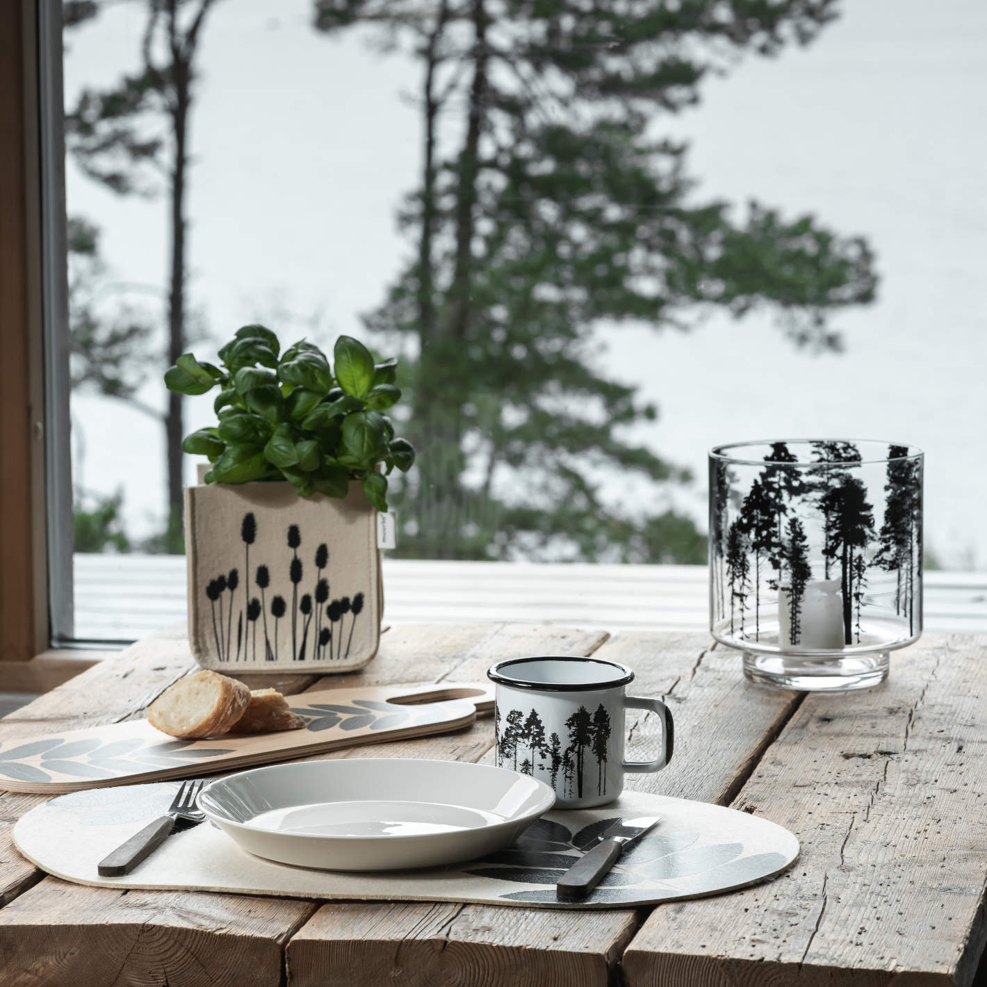 Windlicht & Vase: Nordic - The Forest von Muurla