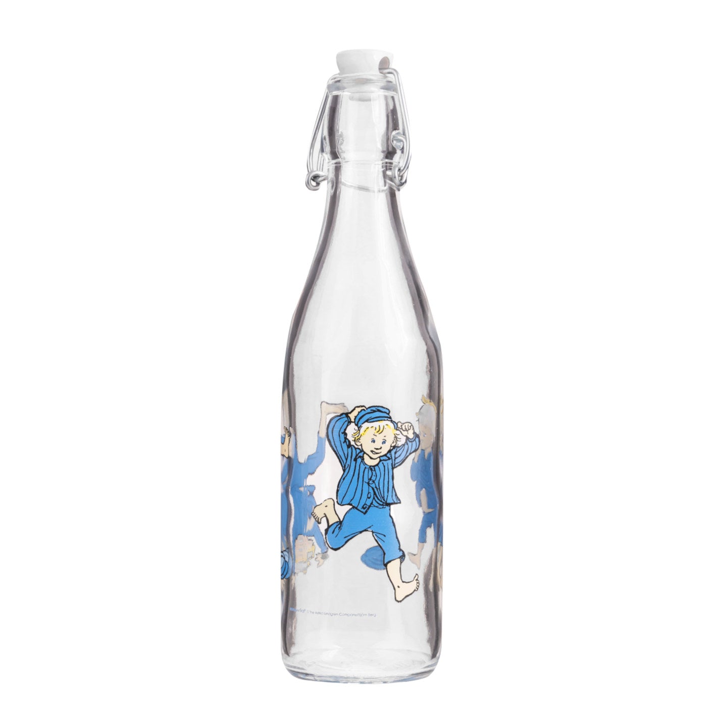 Glasflasche: Michel aus Lönneberga - Michel blau 500ml von Muurla