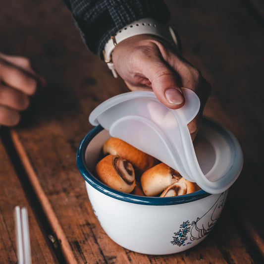 Silikondeckel: Transparent 13.5 cm für 6 dl Schüssel von Muurla