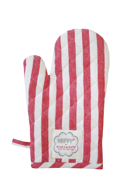 Backhandschuhe: "Red Big Stripes" von Krasilnikoff