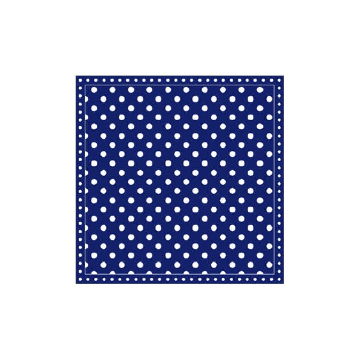 Servietten: Dots Dark Blue