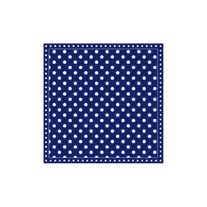 Servietten: Dots Dark Blue