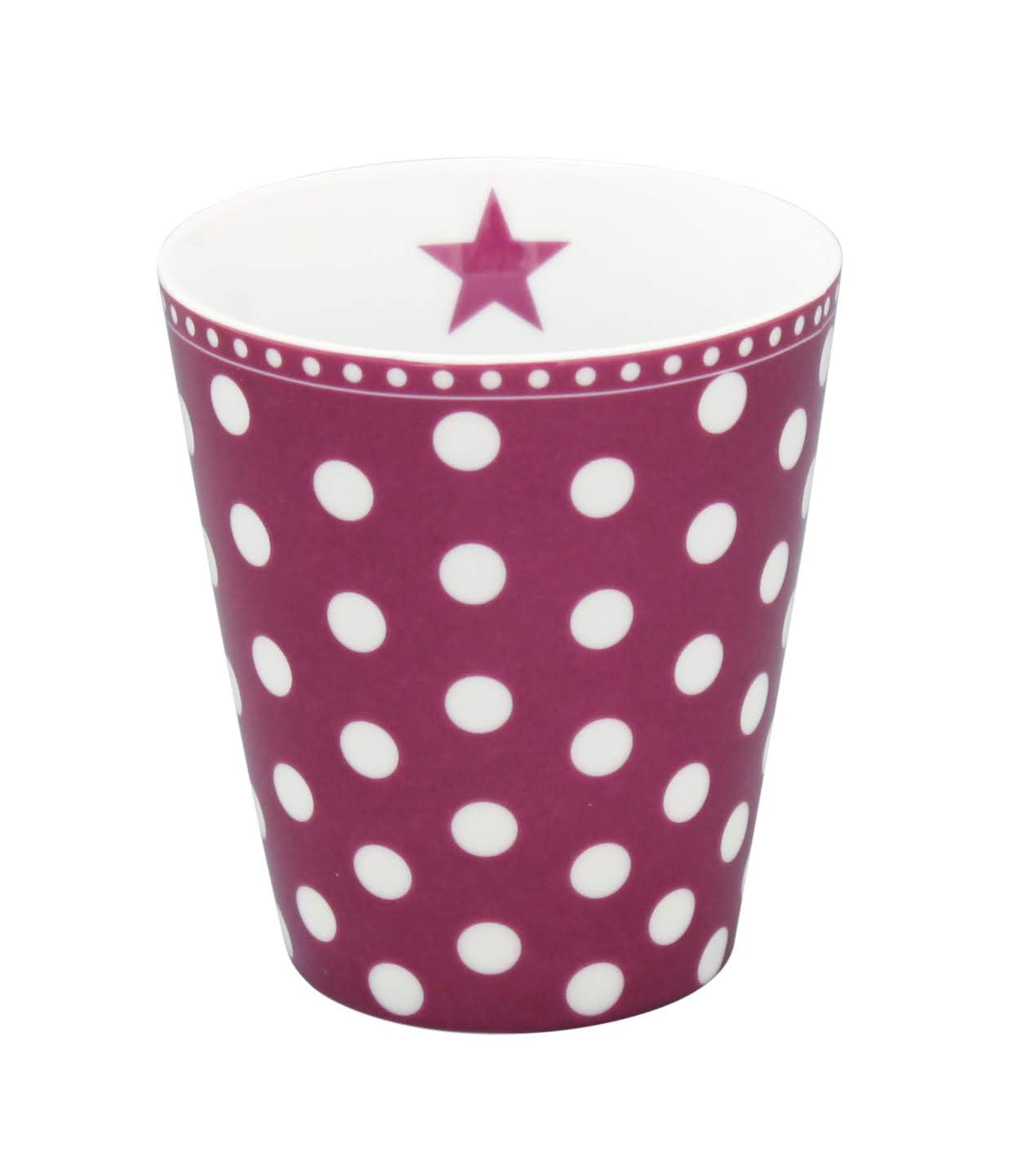 Becher: Dots Plum