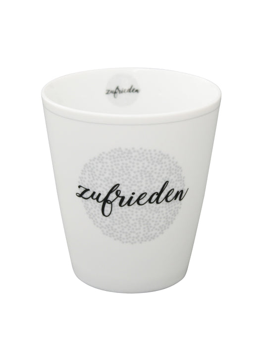 Becher: Zufrieden