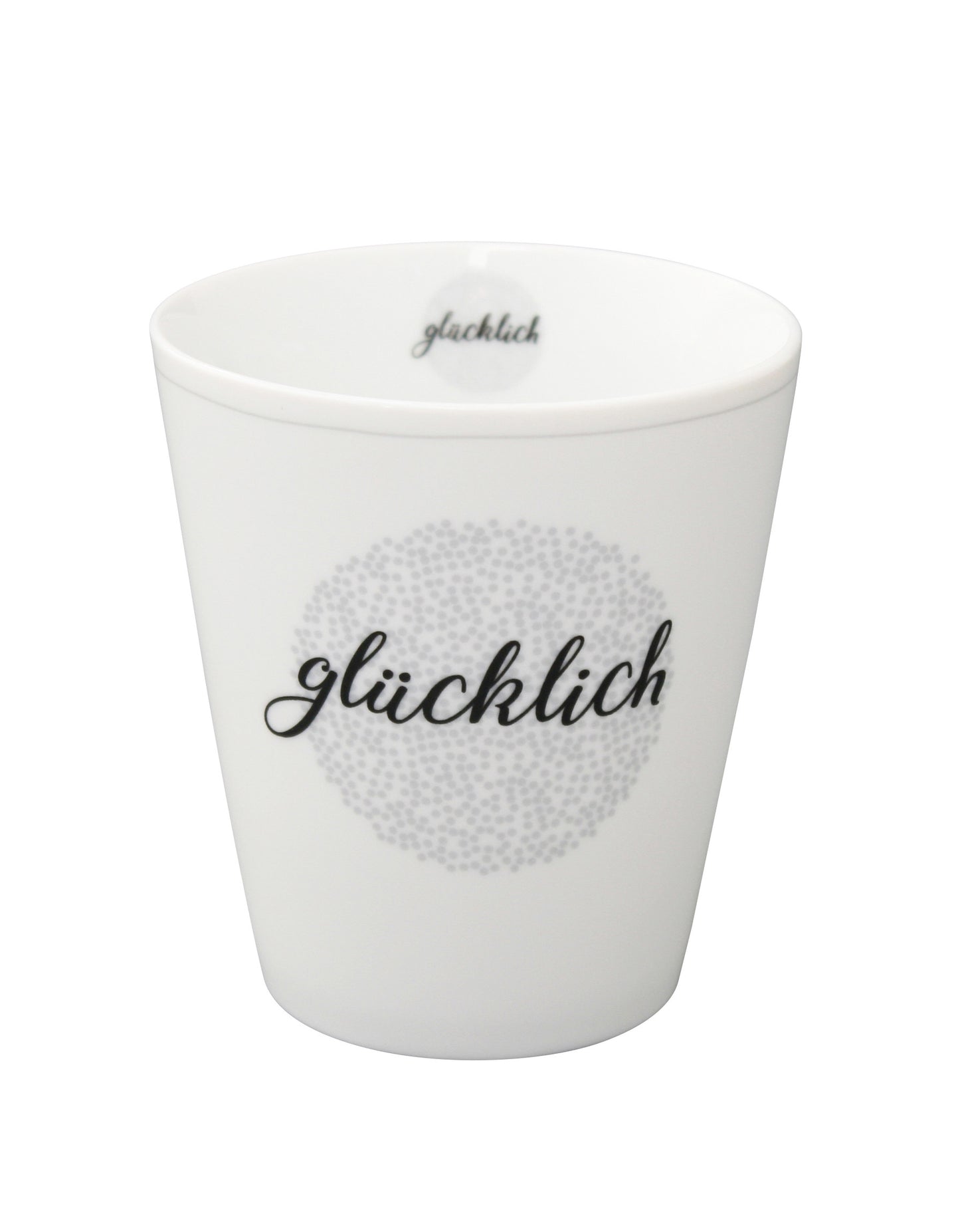 Becher: Glücklich