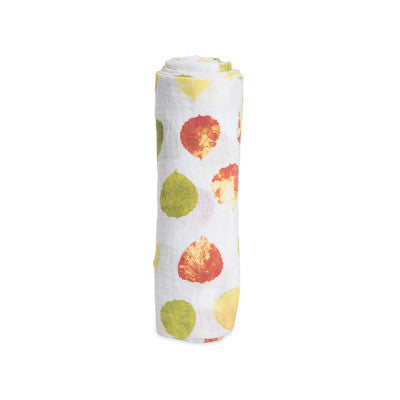 Cotton Muslin Swaddle: "Aspen Leaf" von Little Unicorn