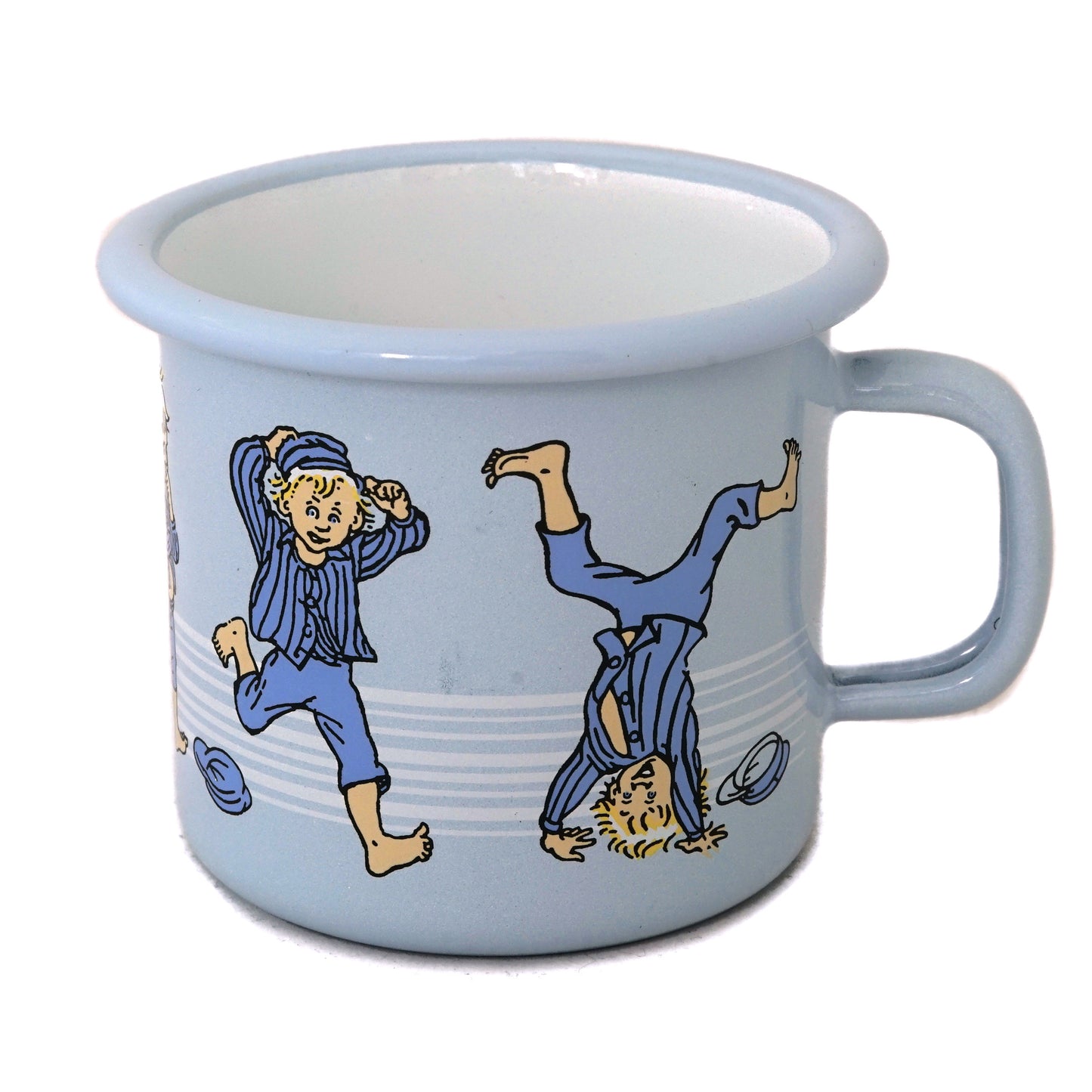 Tasse aus Emaille: Michel aus Lönneberga, Michel blau von Muurla