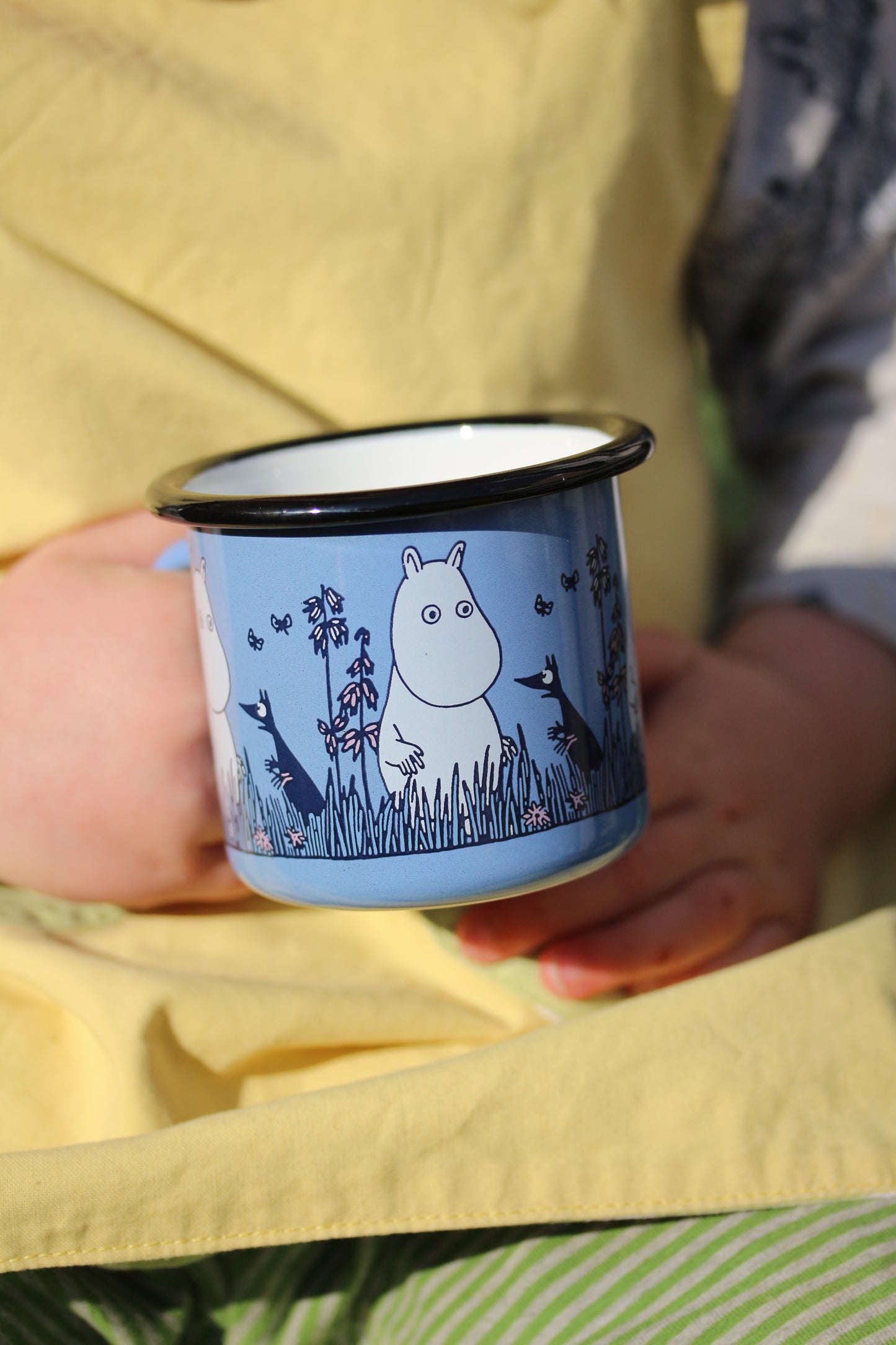 Tasse aus Emaille: Mumin Freunde - Mumin blau von Muurla