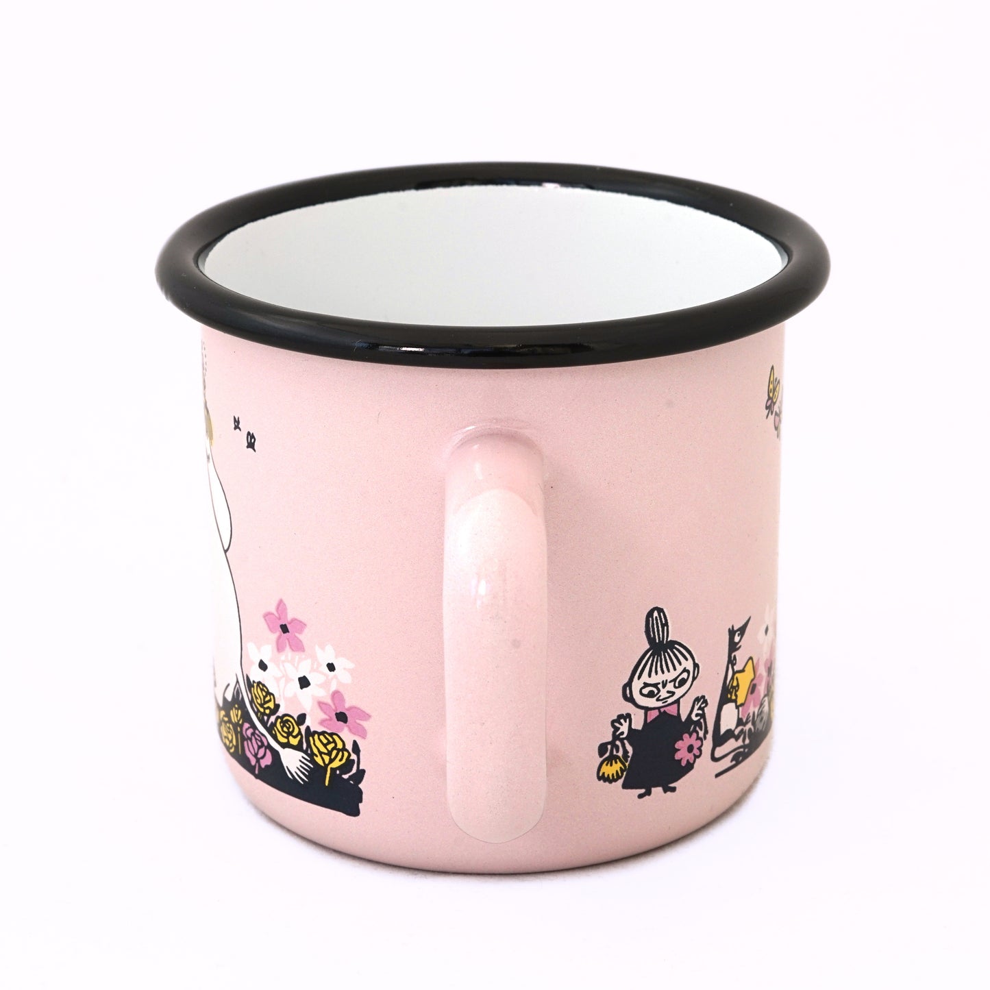 Tasse aus Emaille: Mumin Hug - Umarmung rosa von Muurla