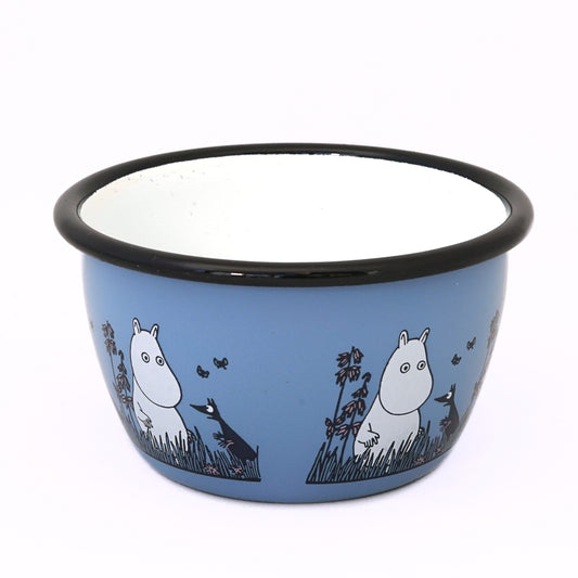 Schüssel aus Emaille: Mumin Freunde - Mumin blau von Muurla