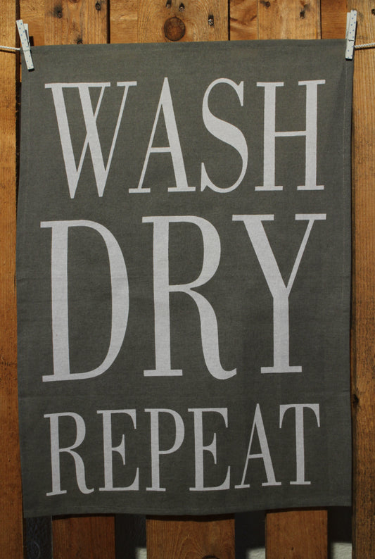 Küchentuch: Wash - Dry - Repeat