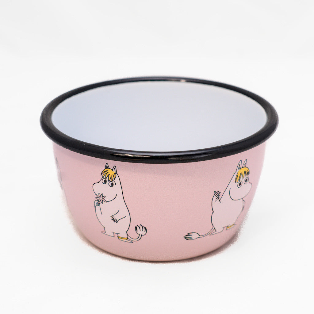 Schüssel aus Emaille: Mumin Retro - Snorkfräulein rosa von Muurla