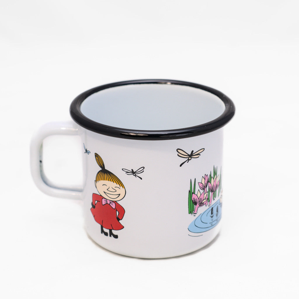 Tasse aus Emaille: Mumin Colors - Kleine My weiss von Muurla