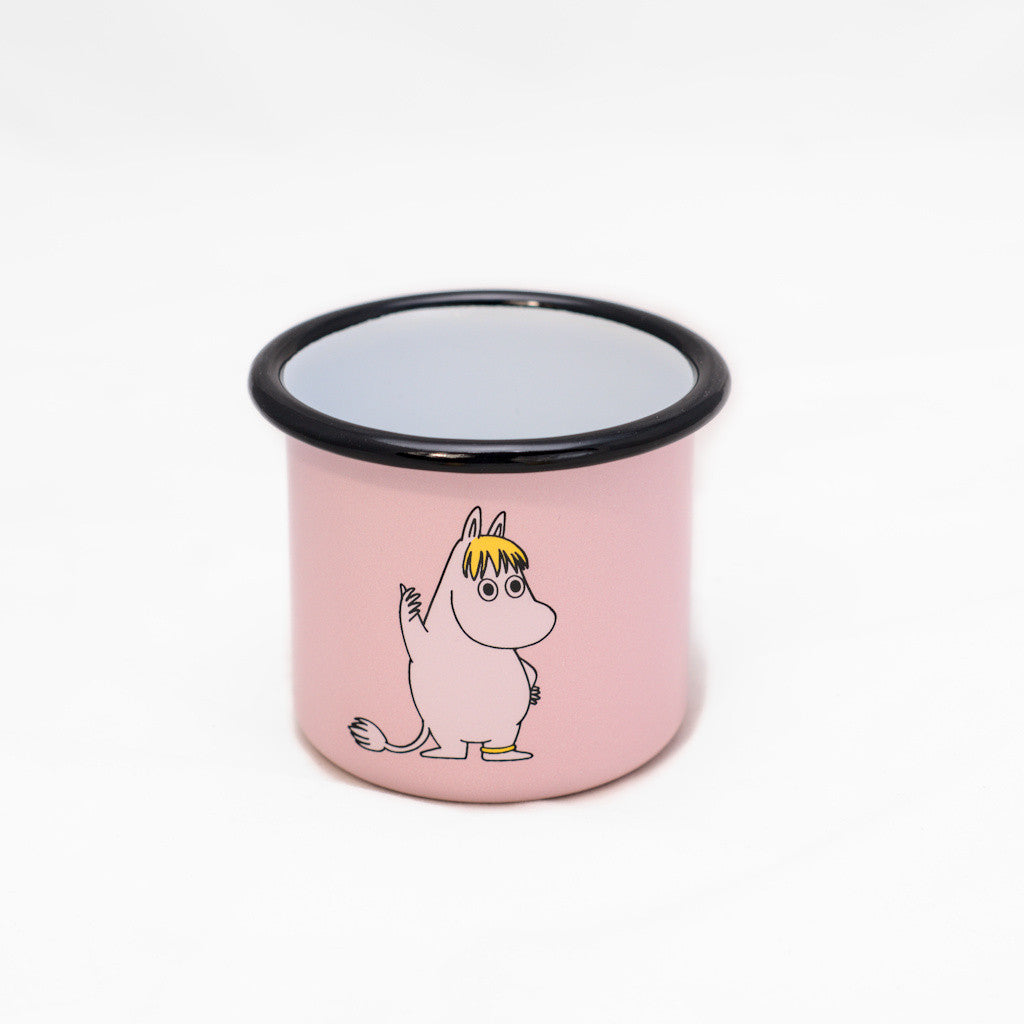 Tasse aus Emaille: Mumin Retro - Snorkfräulein rosa 2,5 dl von Muurla