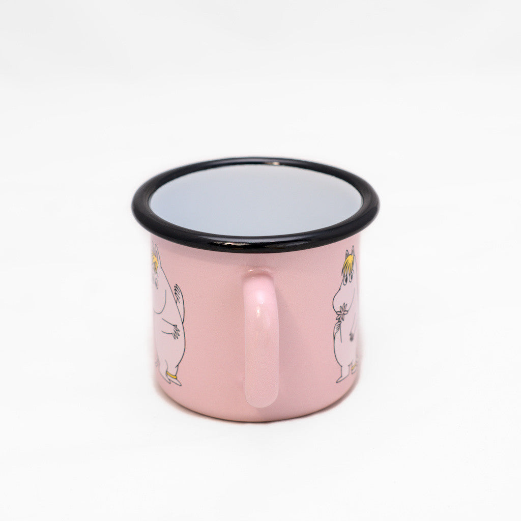 Tasse aus Emaille: Mumin Retro - Snorkfräulein rosa 2,5 dl von Muurla