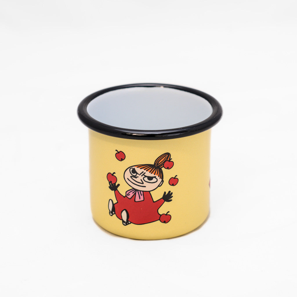 Tasse aus Emaille: Mumin Retro - Kleine My gelb von Muurla
