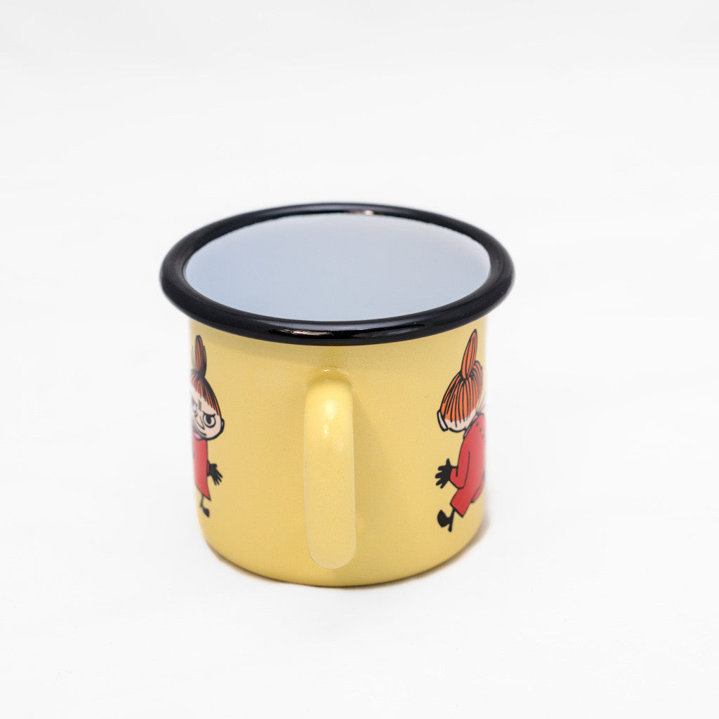 Tasse aus Emaille: Mumin Retro - Kleine My gelb von Muurla