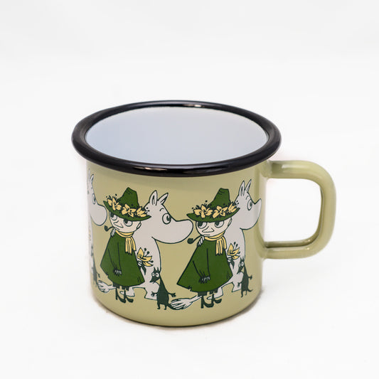 Tasse aus Emaille: Mumin Freunde - grün von Muurla