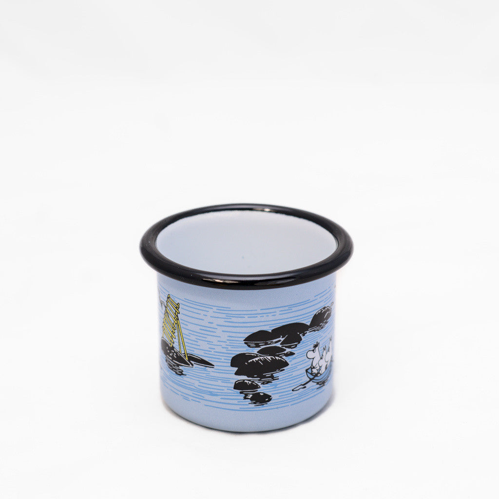 Tasse aus Emaille: Mumin Summer - Mellow Wind blau von Muurla