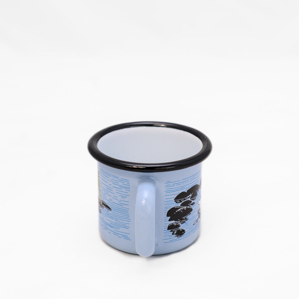 Tasse aus Emaille: Mumin Summer - Mellow Wind blau von Muurla