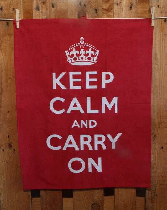 Küchentuch: Keep calm and carry on