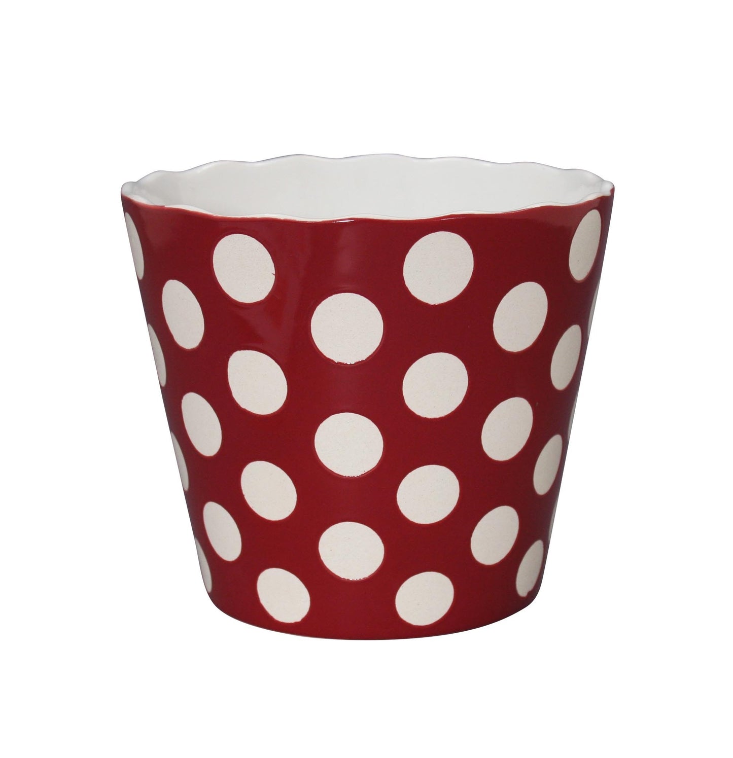 Schüssel "Large Happy Bowl Red With Dots" von Krasilnikoff