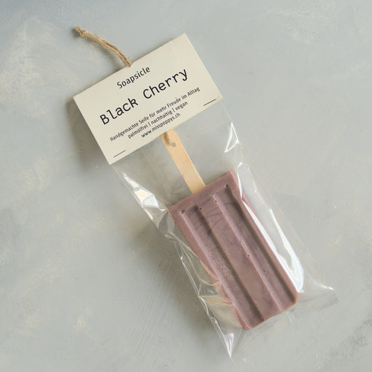 Feste Ganzkörperseife: Soapsicle Black Cherry von miss poppy's