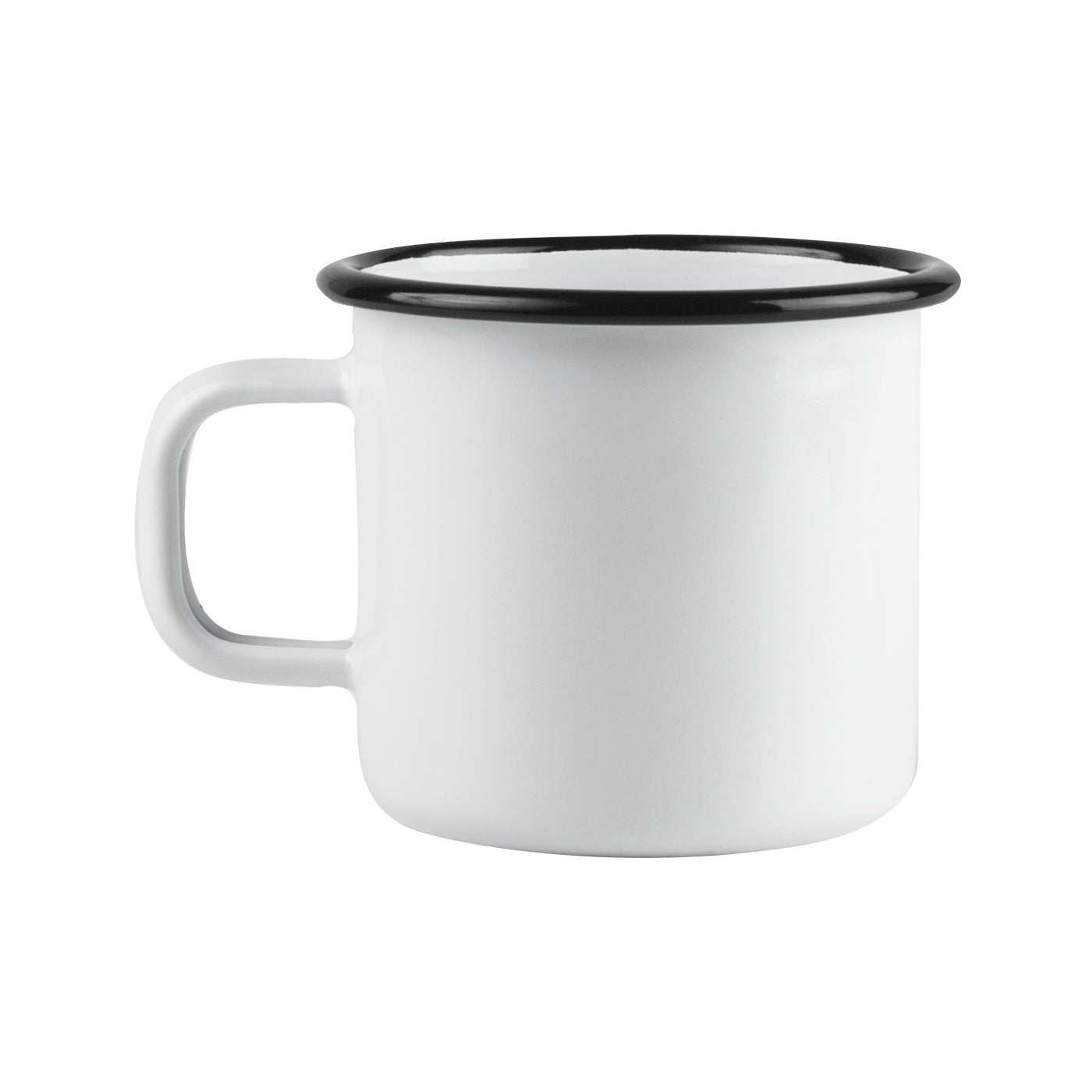 Tasse aus Emaille: Basic - 2,5 dl weiss von Muurla