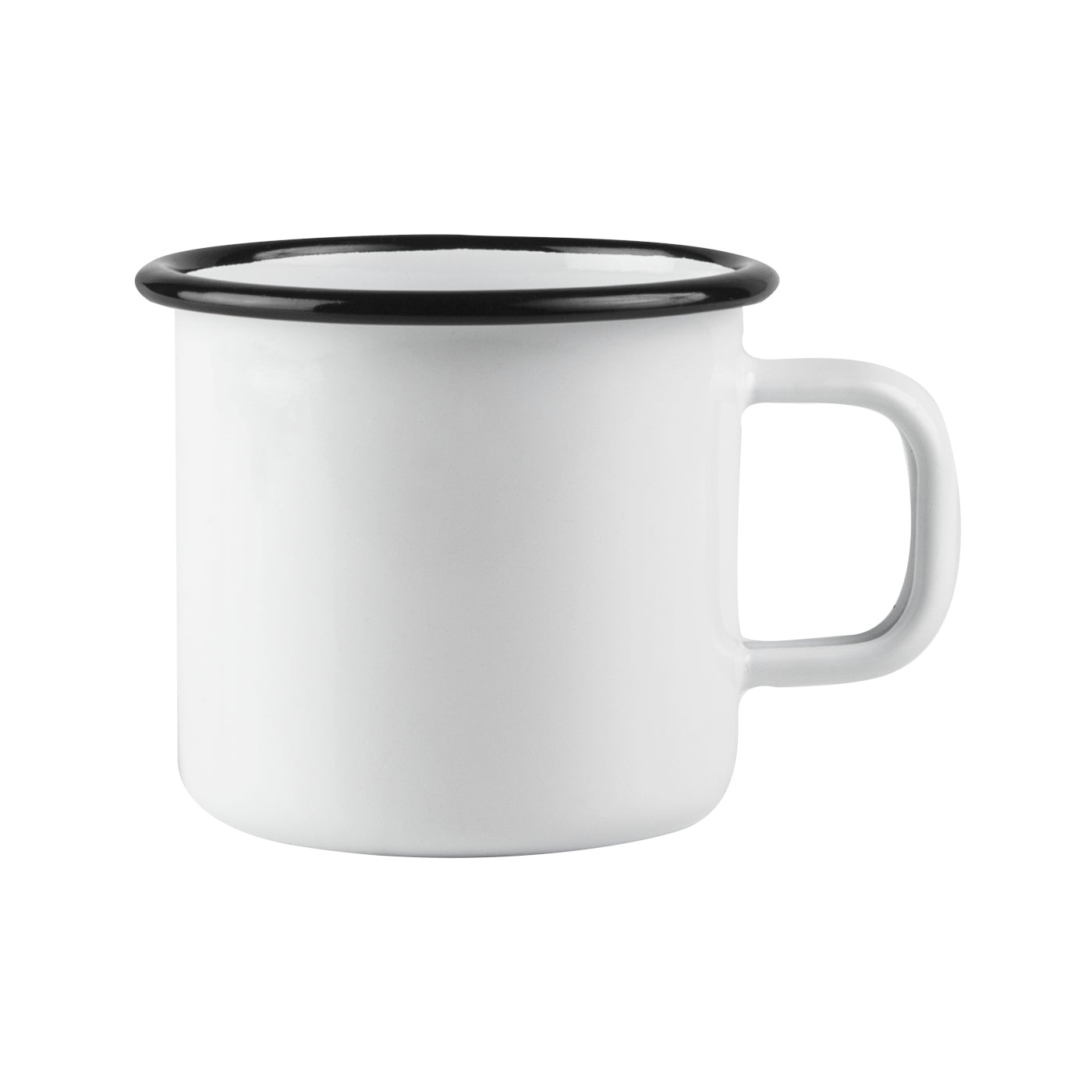 Tasse aus Emaille: Basic - 2,5 dl weiss von Muurla
