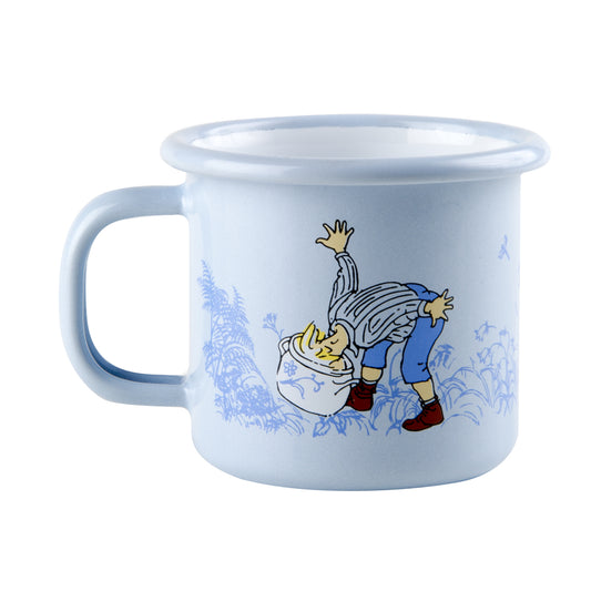 Tasse aus Emaille: Michel aus Lönneberga, Michel blau 1,5 dl von Muurla