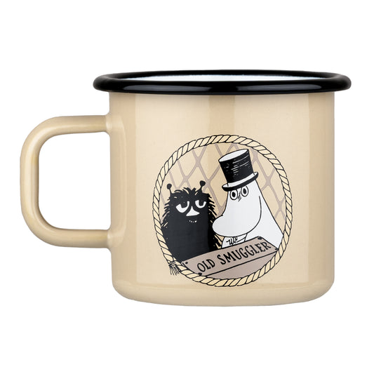 Tasse aus Emaille: Mumin - Der Abenteurer beige von Muurla