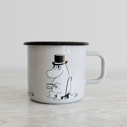 Tasse aus Emaille: Mumin Retro - Muminpappa von Muurla