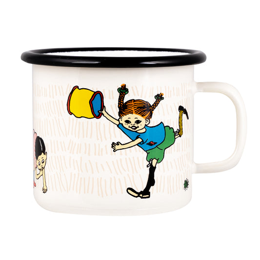 Tasse aus Emaille: Pippi Langstrumpf - Sachensuchen von Muurla