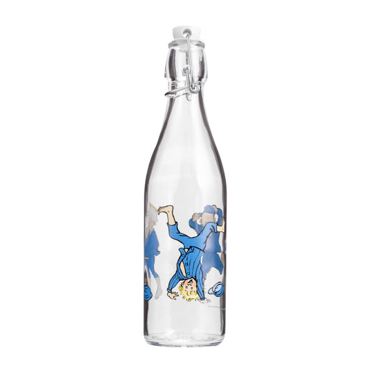 Glasflasche: Michel aus Lönneberga - Michel blau 500ml von Muurla