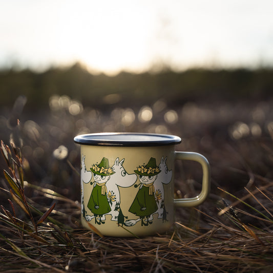 Tasse aus Emaille: Mumin Freunde - grün von Muurla
