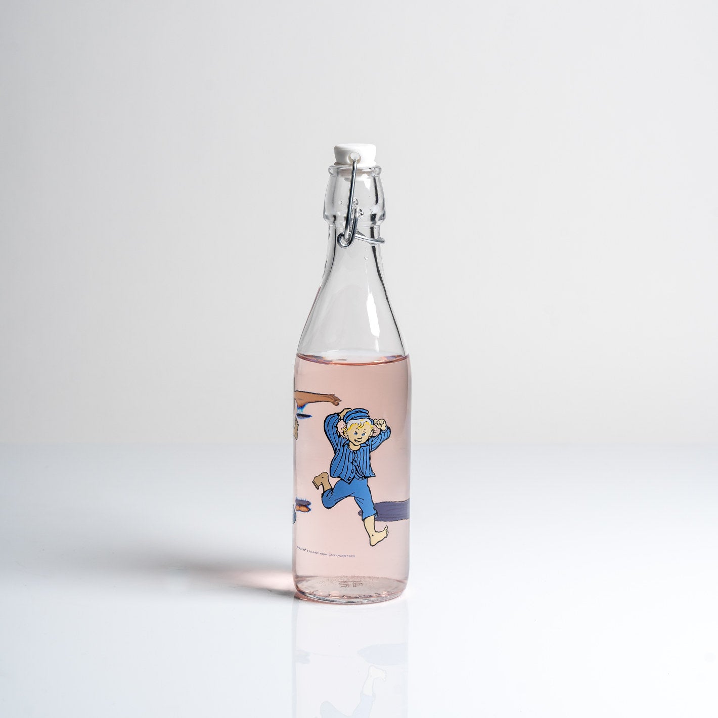 Glasflasche: Michel aus Lönneberga - Michel blau 500ml von Muurla