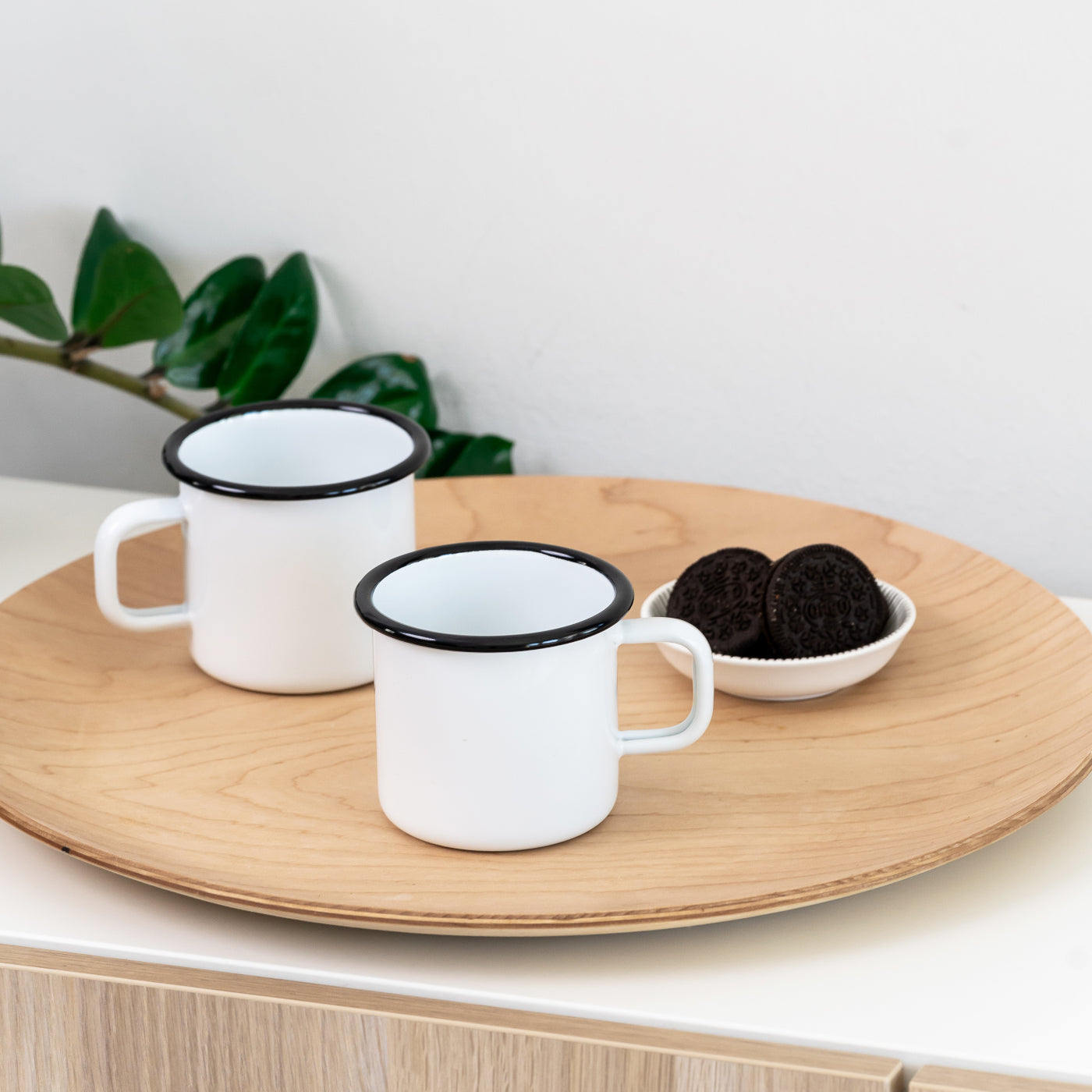 Tasse aus Emaille: Basic - 2,5 dl weiss von Muurla