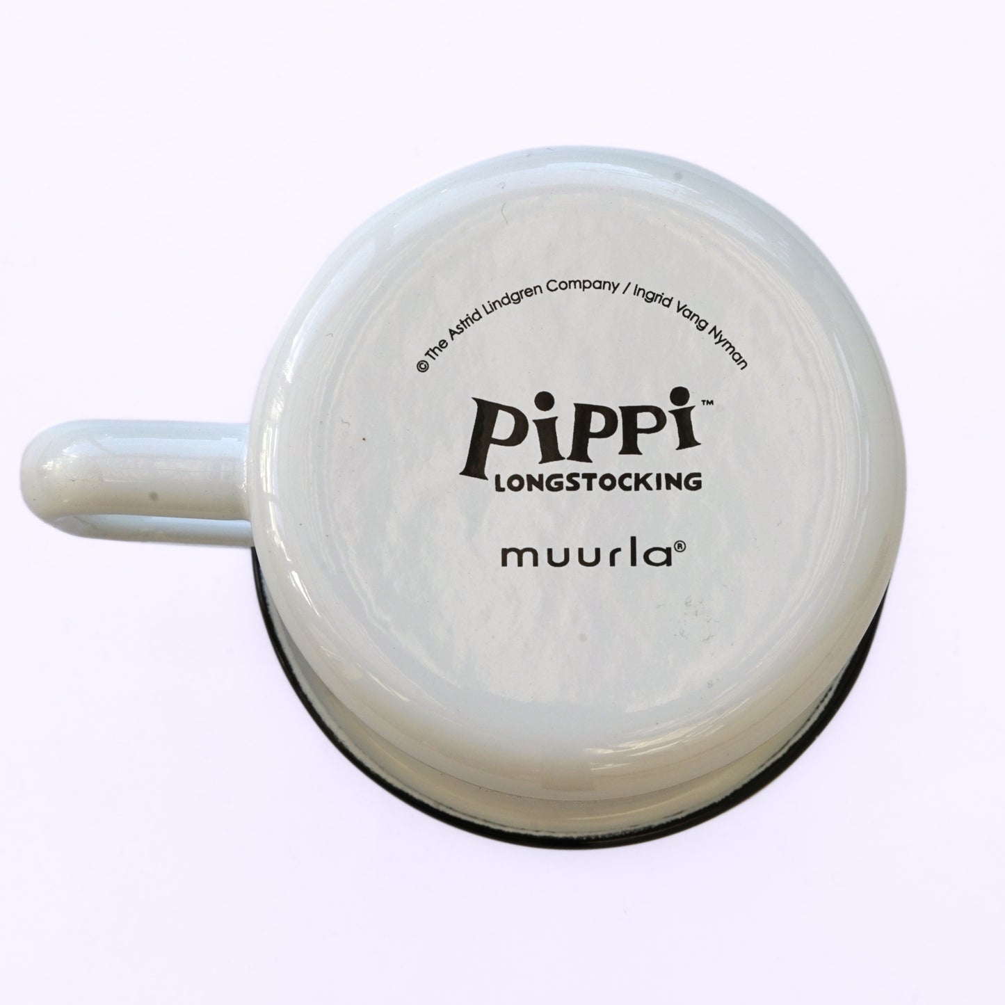 Tasse aus Emaille: Pippi Langstrumpf, Pippi weiss von Muurla