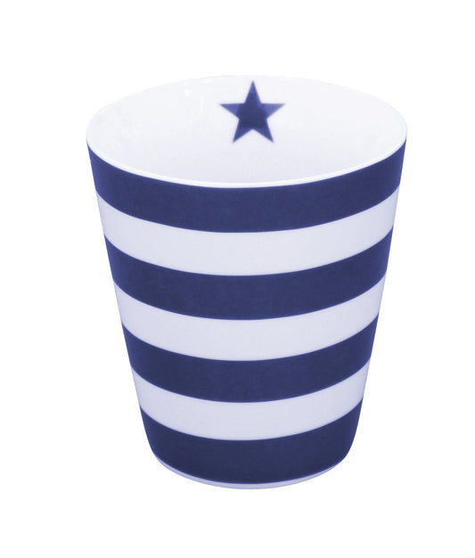 Becher: Stripes Dark Blue