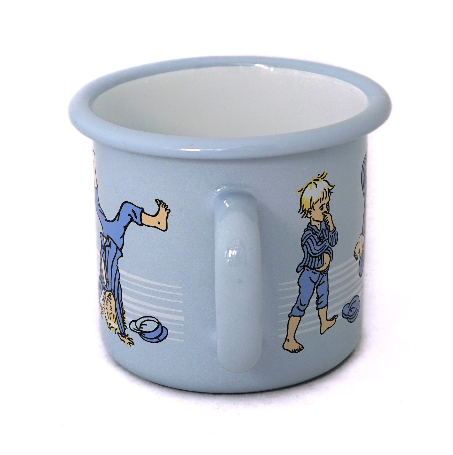 Tasse aus Emaille: Michel aus Lönneberga, Michel blau von Muurla