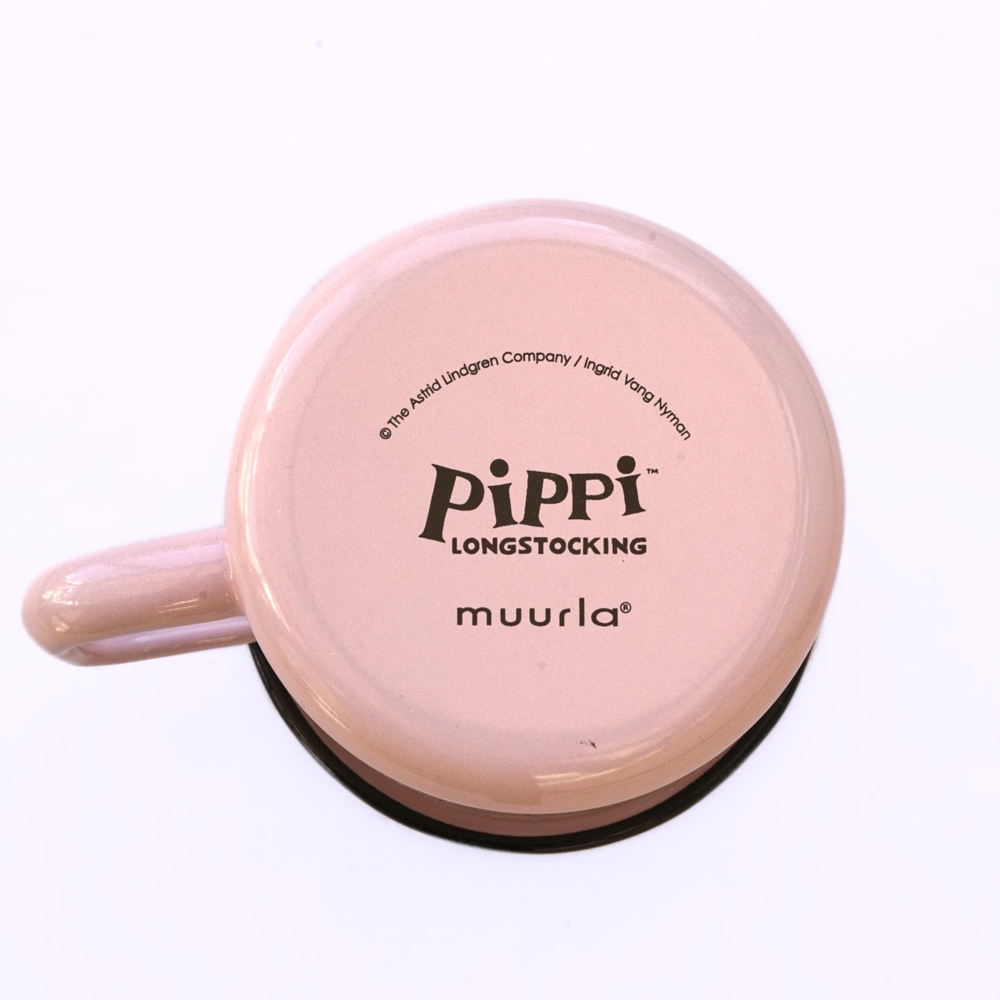 Tasse aus Emaille: Pippi Langstrumpf, Geburtstagsparty rosa von Muurla