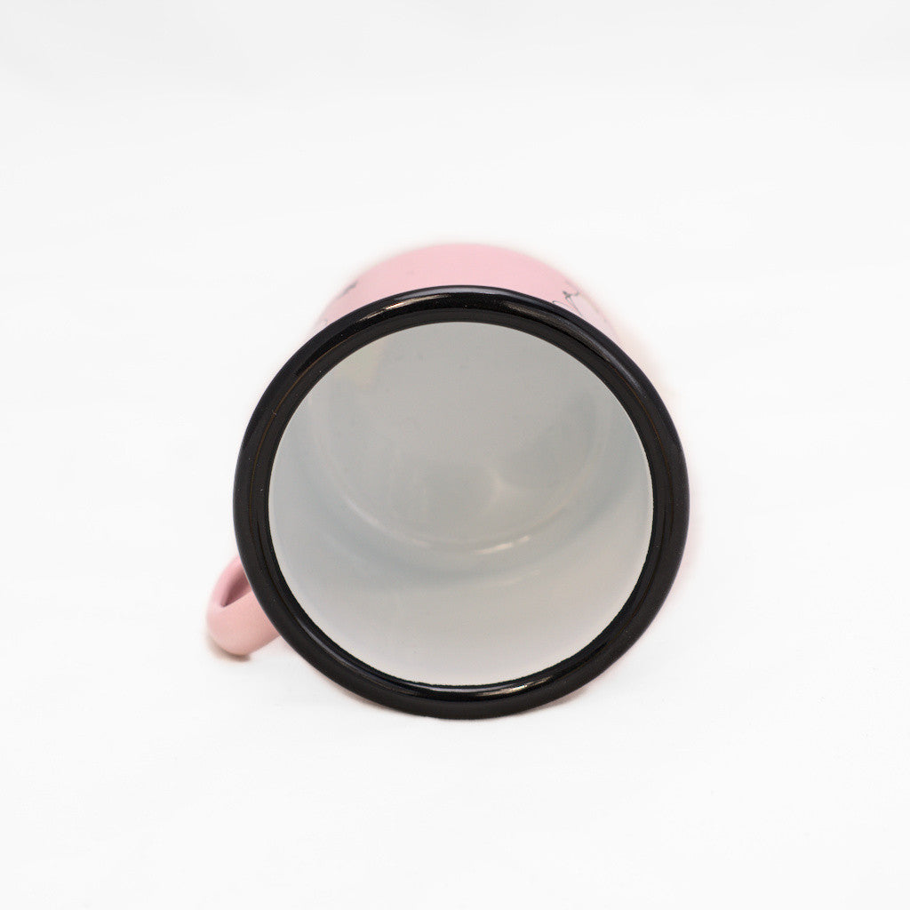 Tasse aus Emaille: Mumin Retro - Snorkfräulein rosa 2,5 dl von Muurla